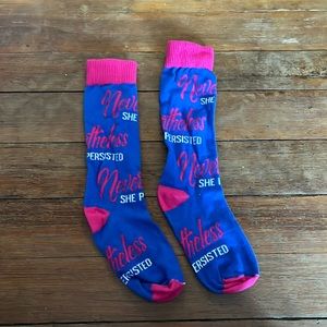 nevertheless she persisted socks
